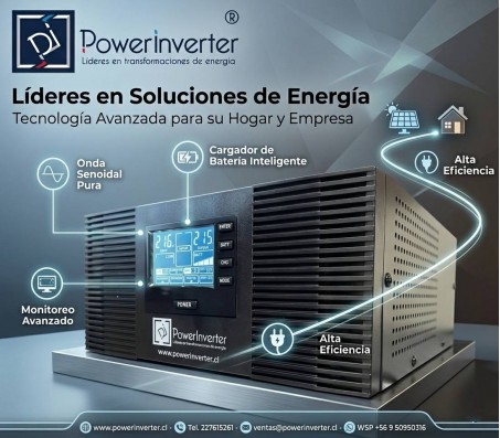 INVERSOR CARGADOR UPS - BAJA FRECUENCIA PSW 24VDC/220VAC 1000W 